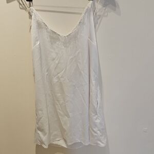 Streetwear Society White Lace Trim Cami Top